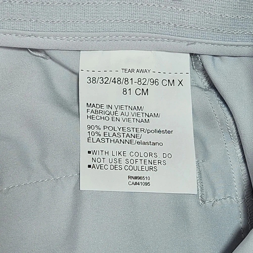 Under Armour Mens UA Golf Tapered Pants Halo Gray 38x32 Storm UPF 50+ 1377301